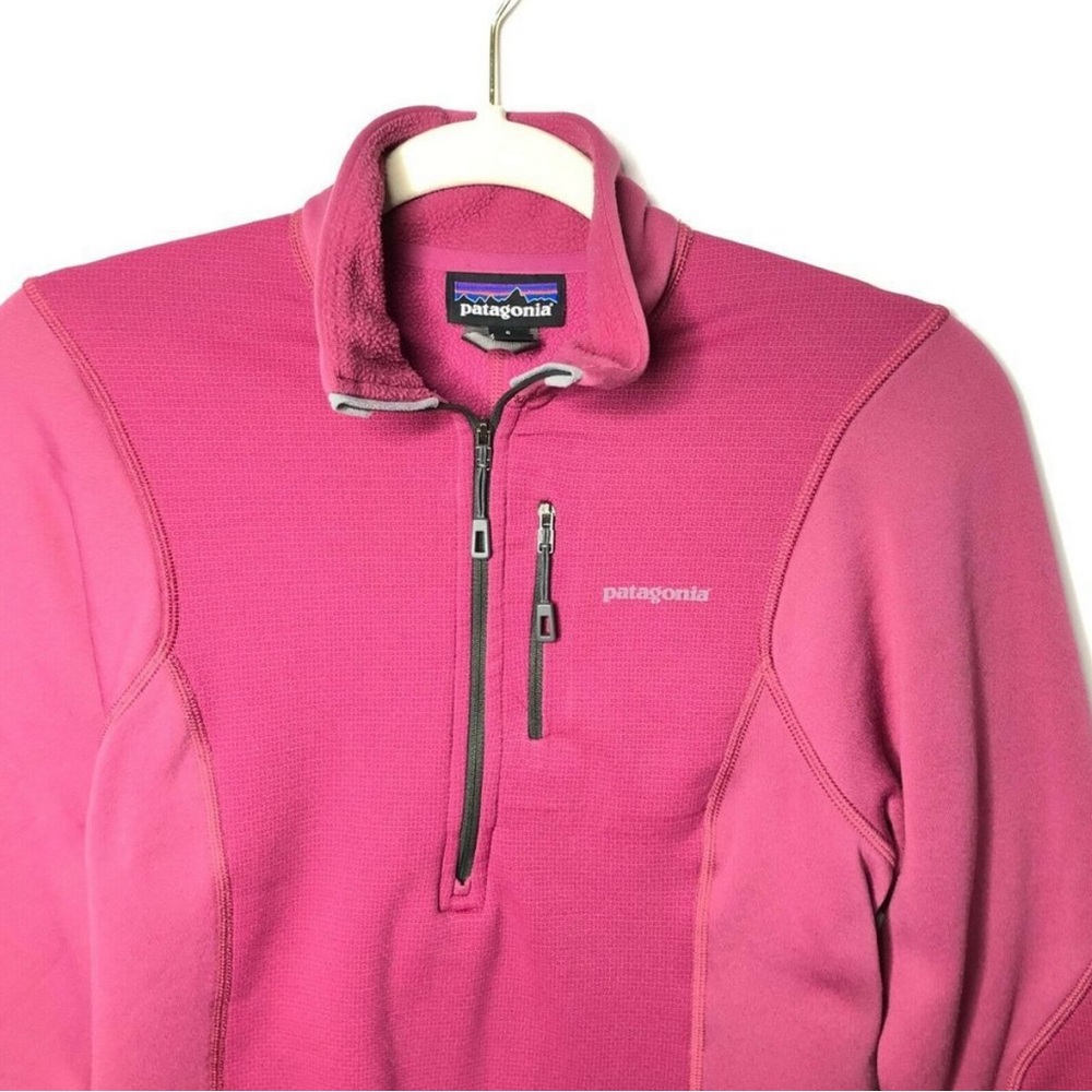 Patagonia Piton Hybrid Fleece Women's Soft Shell Half Zip Jacket Pink Size Small - Picture 6 of 10